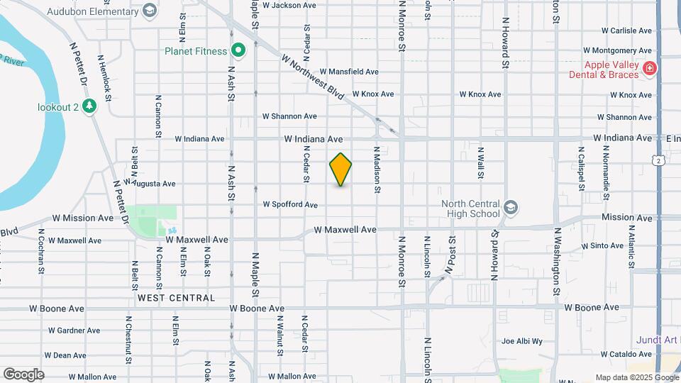 1211 W Augusta Ave Mapa y Detalles de la Ubicación