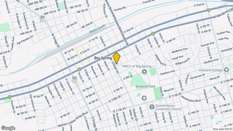 511 Goliad St Map and Location Details