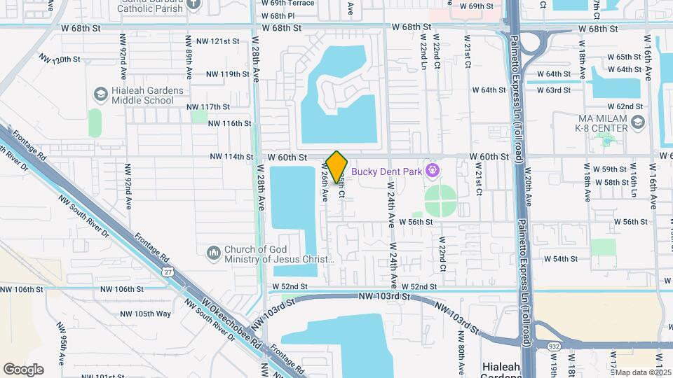 5778-5792 W 25th Ct Map and Location Details