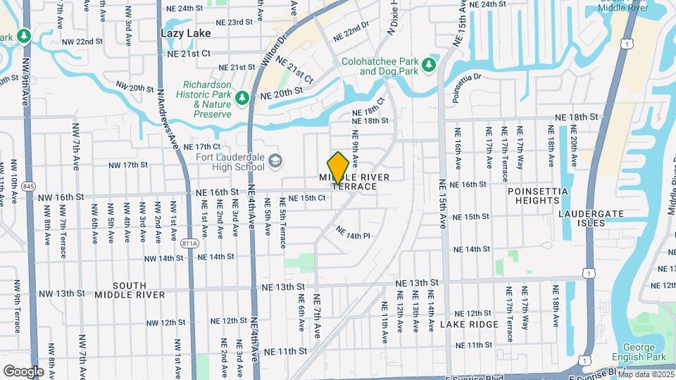 806 NE 16th St Map and Location Details