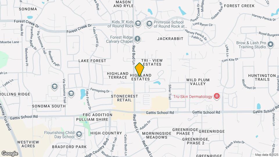 304 Highland Estates Dr Map and Location Details