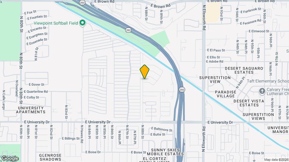 8808 E Des Moines St, Unit 1203 Mapa y Detalles de la Ubicación