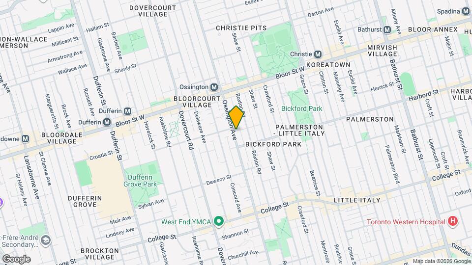 633 Ossington Ave Map and Location Details