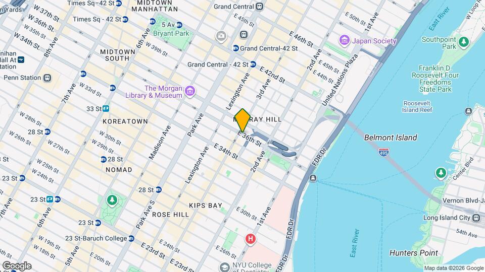 200       E 36th St Mapa y Detalles de la Ubicación