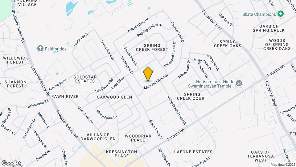 6702 Moccasin Bend Dr Map and Location Details