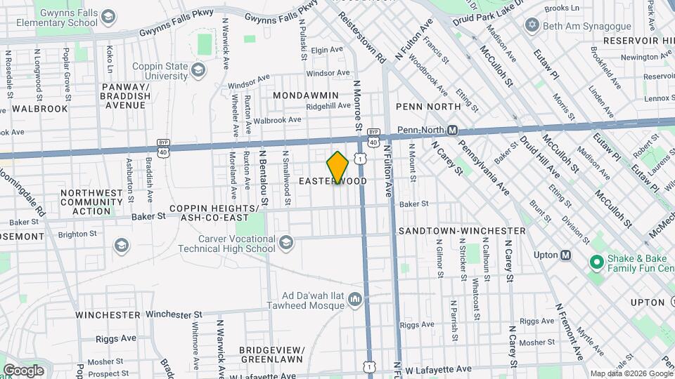 1633 N Payson St Mapa y Detalles de la Ubicación