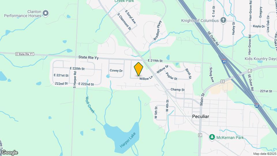 622 Willow Ln Map and Location Details