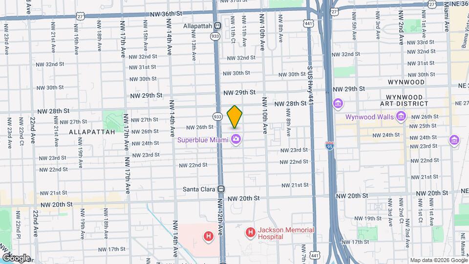 1123 NW 25th St Map and Location Details