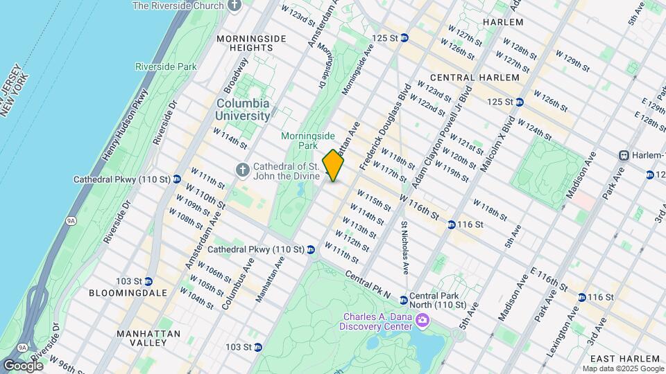 311 W 114th St Map and Location Details