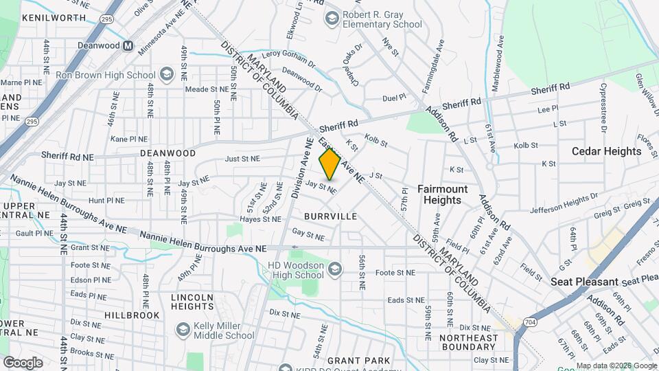 5338 Jay St NE Map and Location Details