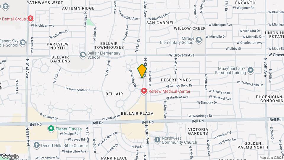 4310 W Mary Cir Mapa y Detalles de la Ubicación