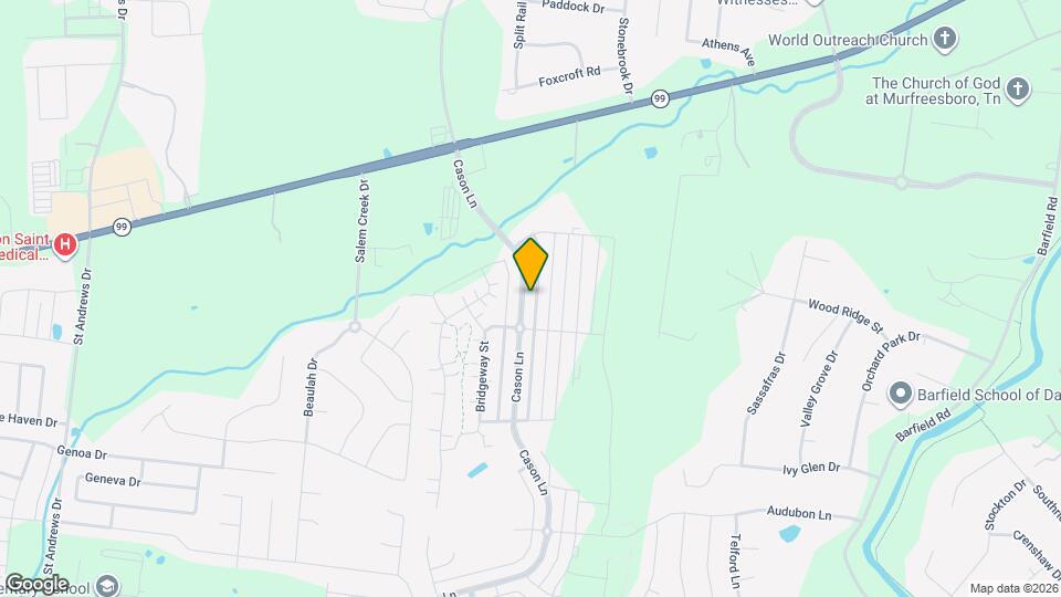 2153 Cason Ln Map and Location Details