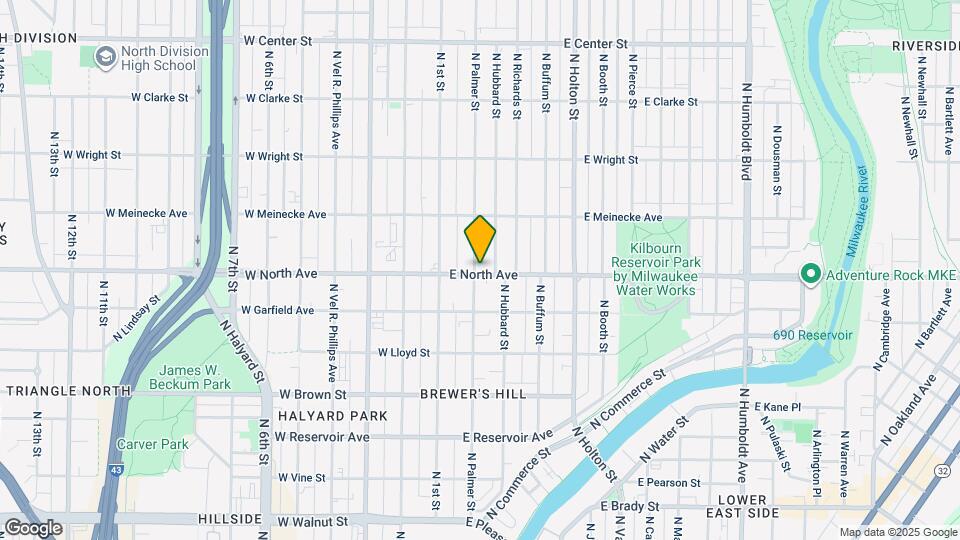 202 E North Ave Map and Location Details