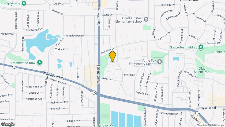 1332 Kingsbury Dr Map and Location Details