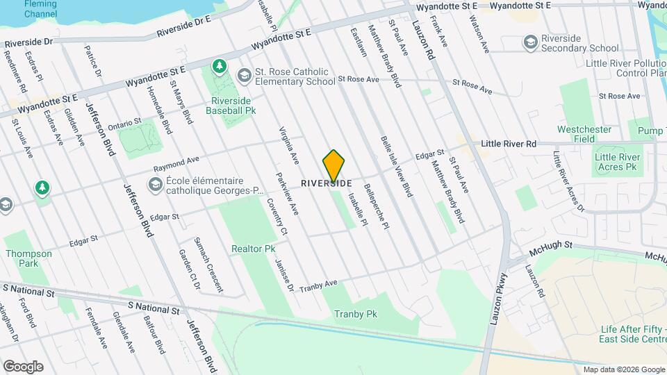 1114 Edward Ave Map and Location Details