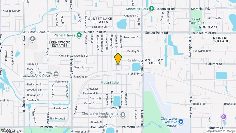 1721 Greenhill Dr Mapa y Detalles de la Ubicación