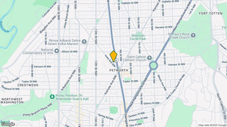 4317 Iowa Ave NW Mapa y Detalles de la Ubicación