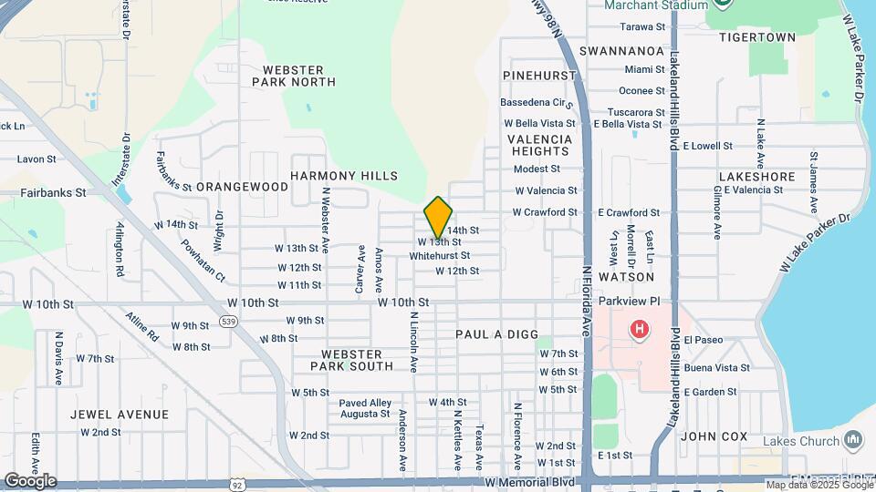 648 W 13th St Map and Location Details