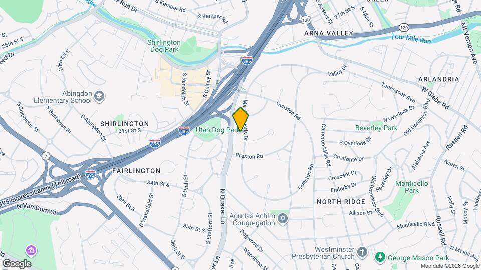 3470 Martha Custis Dr Map and Location Details