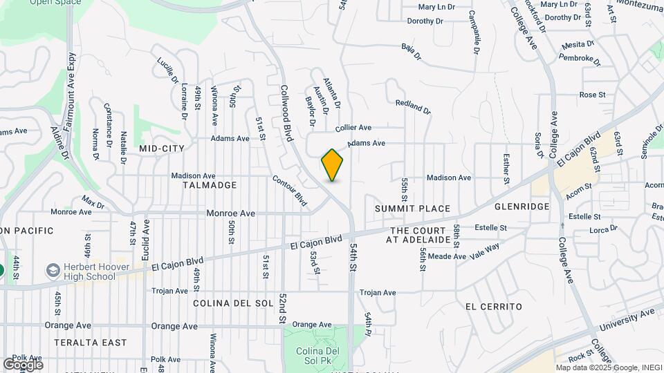 4545 Collwood Blvd Map and Location Details