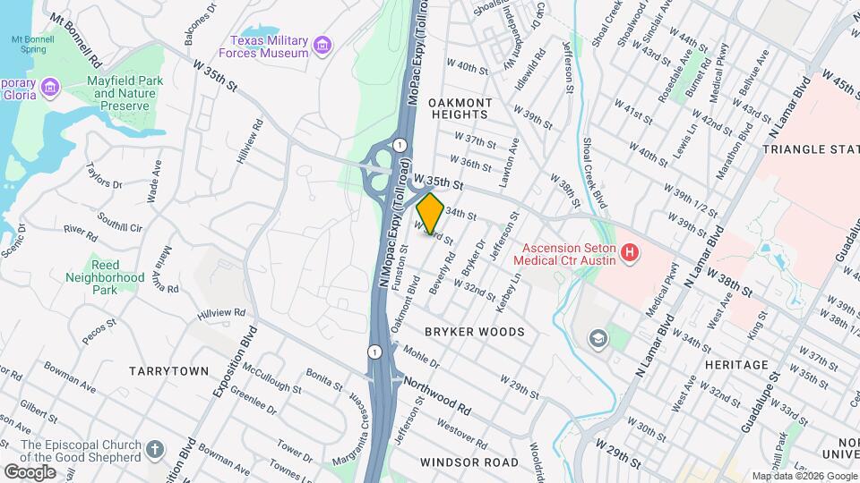 3212 Oakmont Blvd Map and Location Details