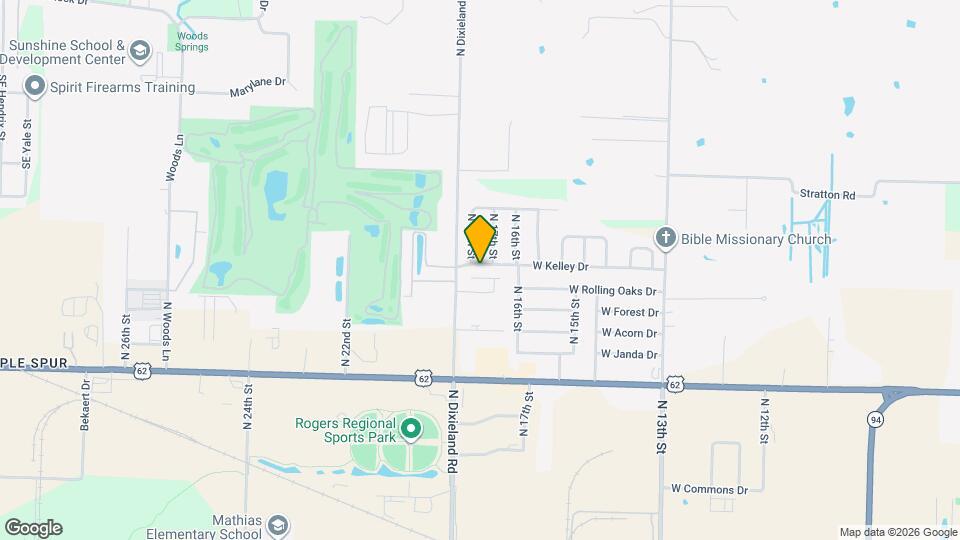 1704 W Kelley Dr Map and Location Details