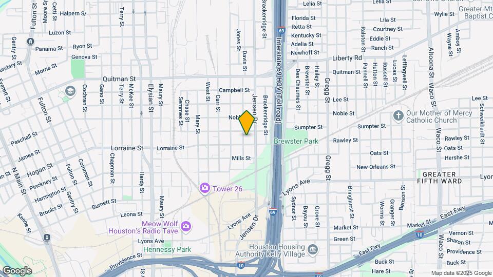 1908 Davis St Map and Location Details