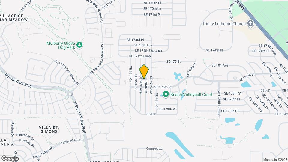 17582 SE 96th Ct Map and Location Details