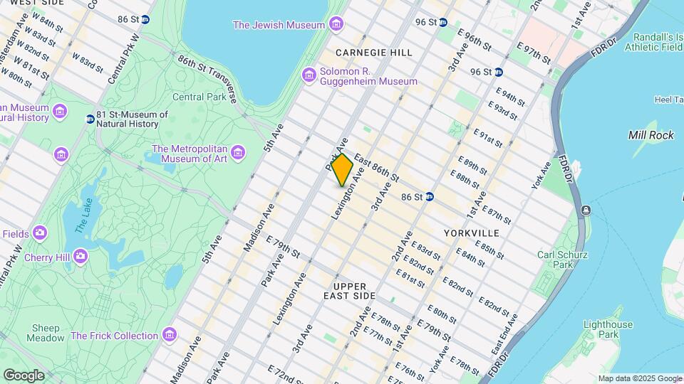 128 E 84th St Map and Location Details
