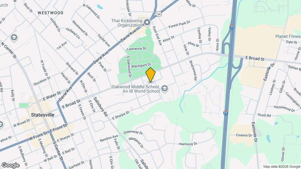 820 Wood St Map and Location Details