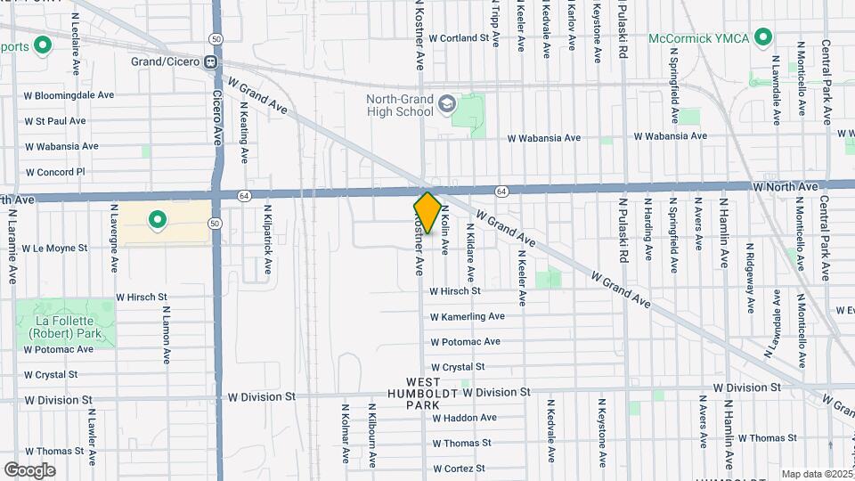 1509 N Kostner Ave Map and Location Details