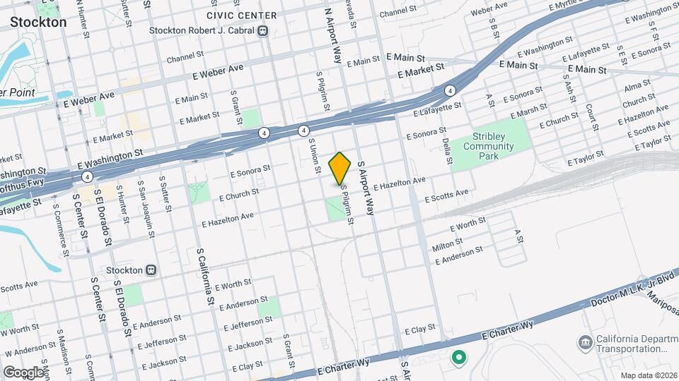 1137 E Hazelton Ave Map and Location Details