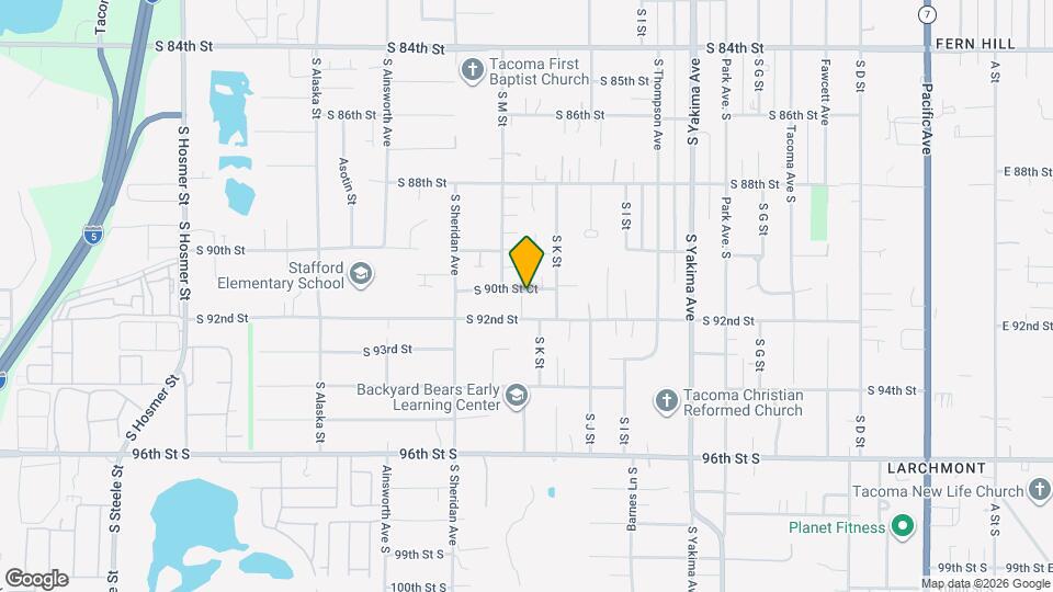 1120 S 90th St Ct Map and Location Details