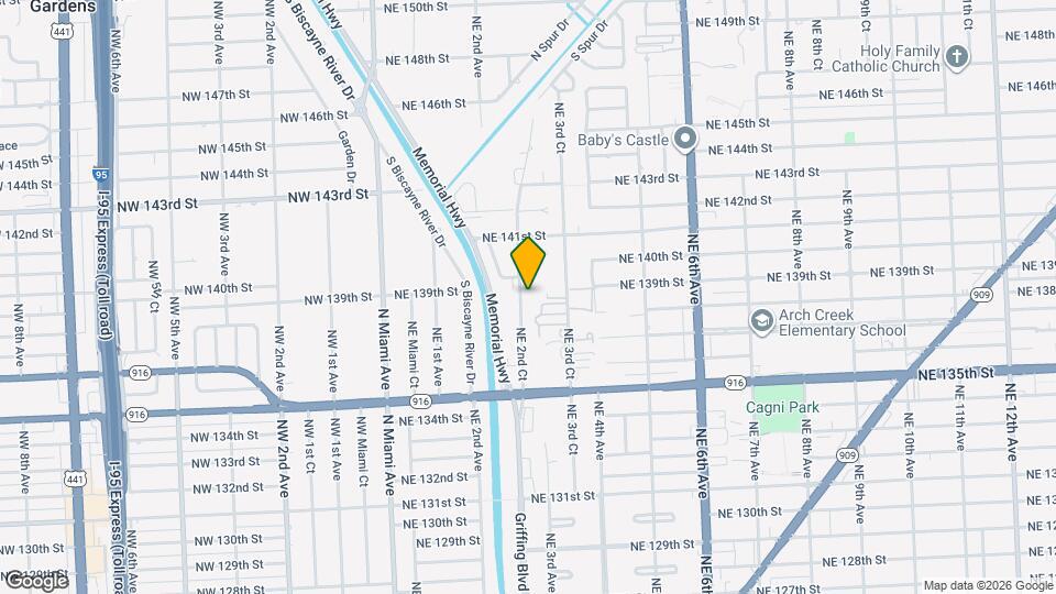 13881 NE 2nd Ct Map and Location Details