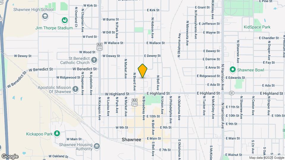 542 N Broadway Ave, Unit 542 Map and Location Details