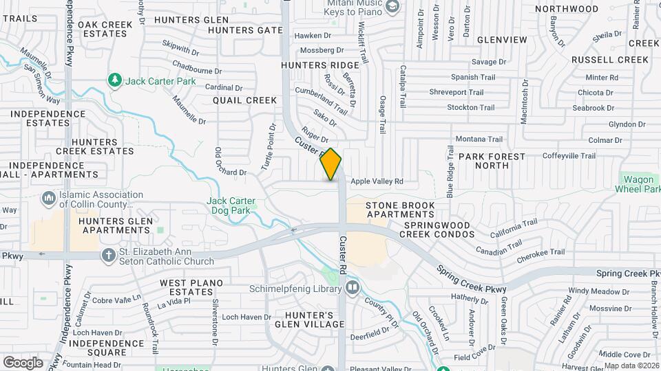 2104 Apple Valley Rd Map and Location Details