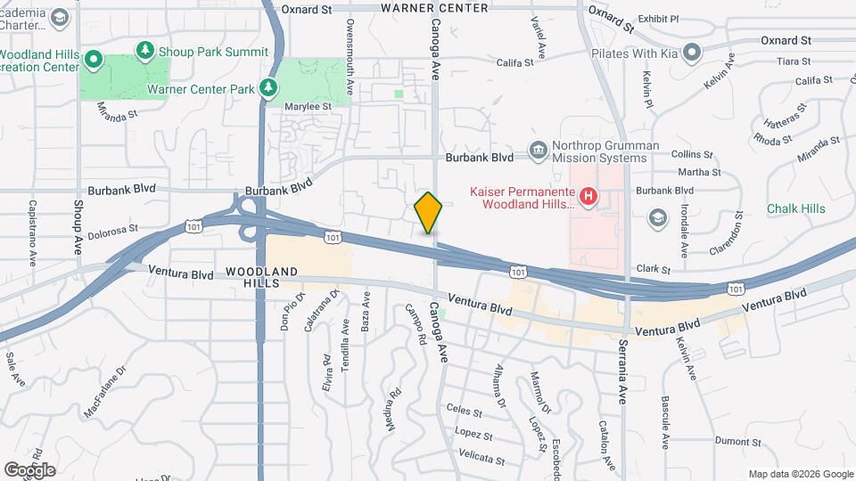 5515 Canoga Ave, Unit 112 Map and Location Details