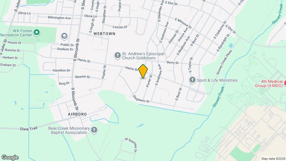 1208 Franklin St Map and Location Details