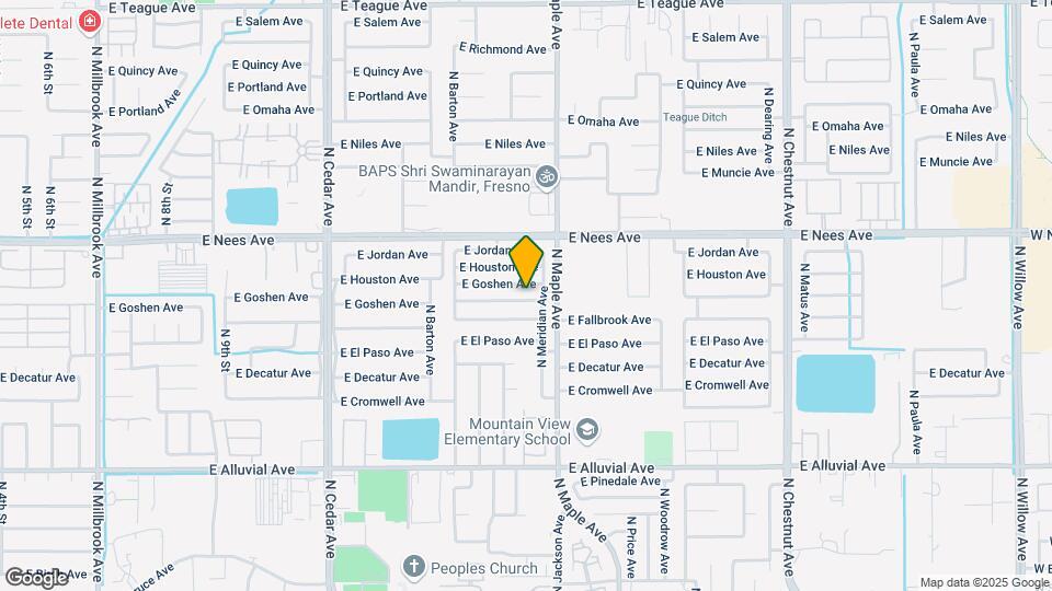 1864 E Frederick Ave Mapa y Detalles de la Ubicación