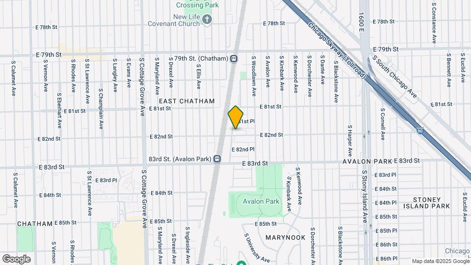 1108 E 82nd St Map and Location Details