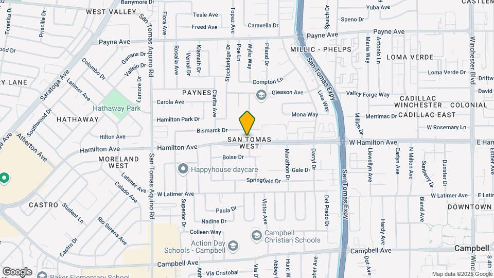 1077 West Hamilton Avenue Map and Location Details