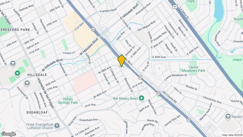 3833 Beresford St, Unit Duplex Map and Location Details