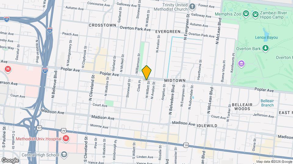 167 N Willett St Mapa y Detalles de la Ubicación
