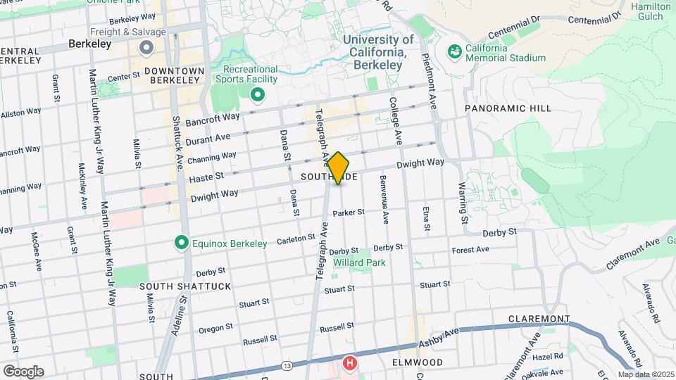 2520 Regent St Mapa y Detalles de la Ubicación