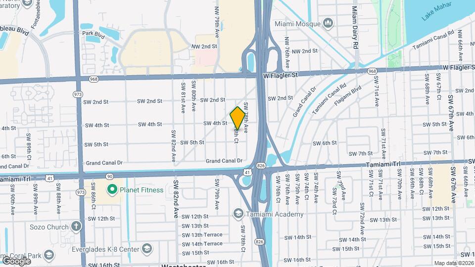 447 SW 78th Ct Map and Location Details