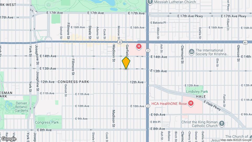 1271 Garfield St Map and Location Details