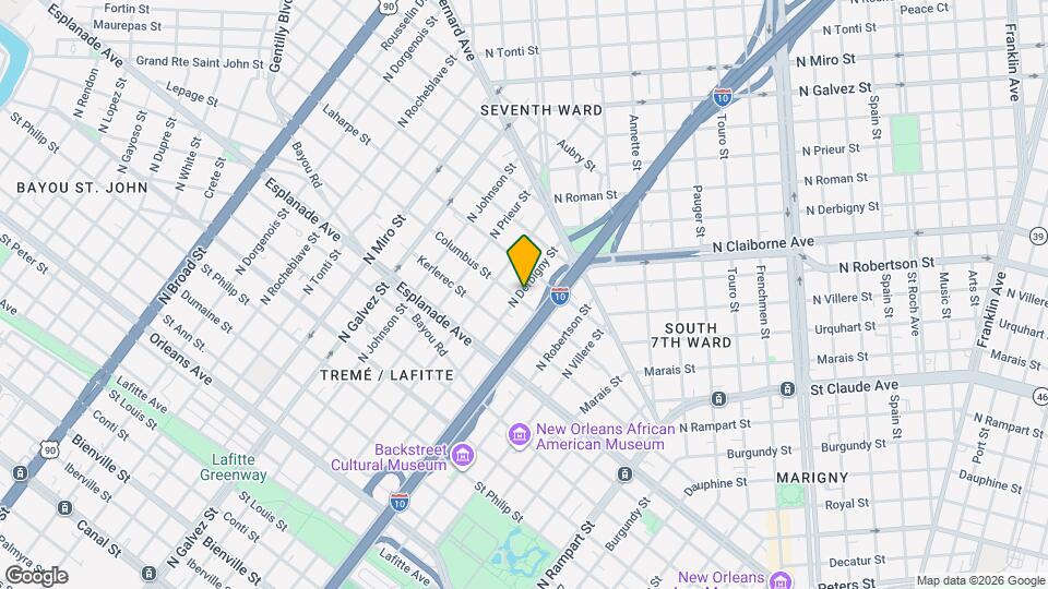 1506 N Derbigny St Map and Location Details