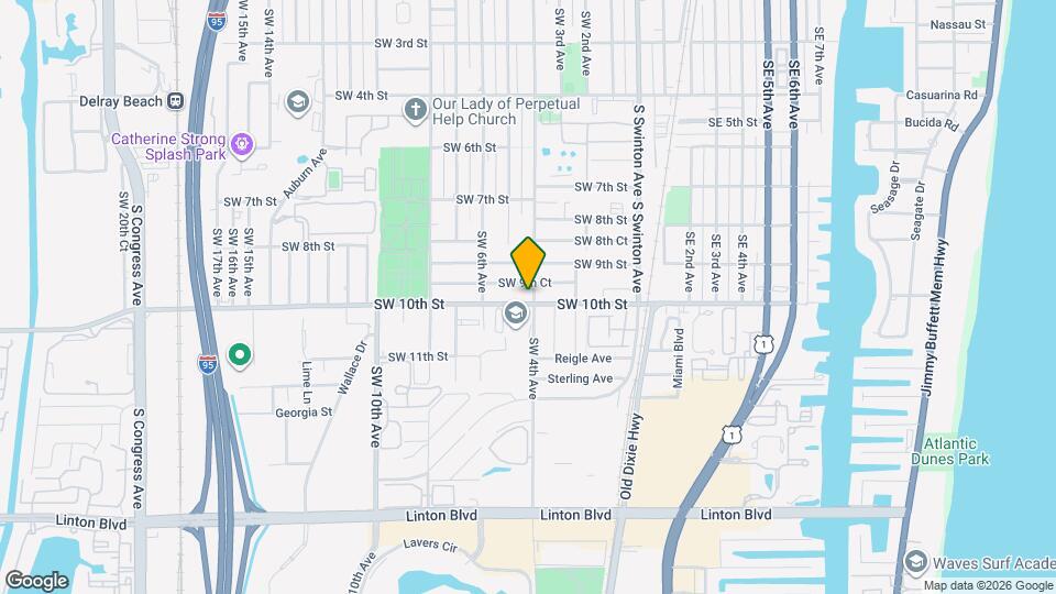 401 SW 10th St Map and Location Details