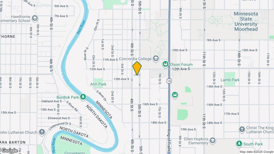 1221 5th St S Map and Location Details