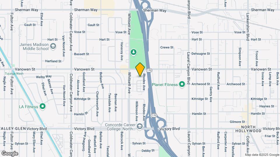 12415 Archwood St Map and Location Details